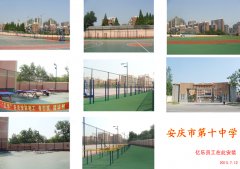 安庆第十中学篮球架、乒乓球台、高低杠